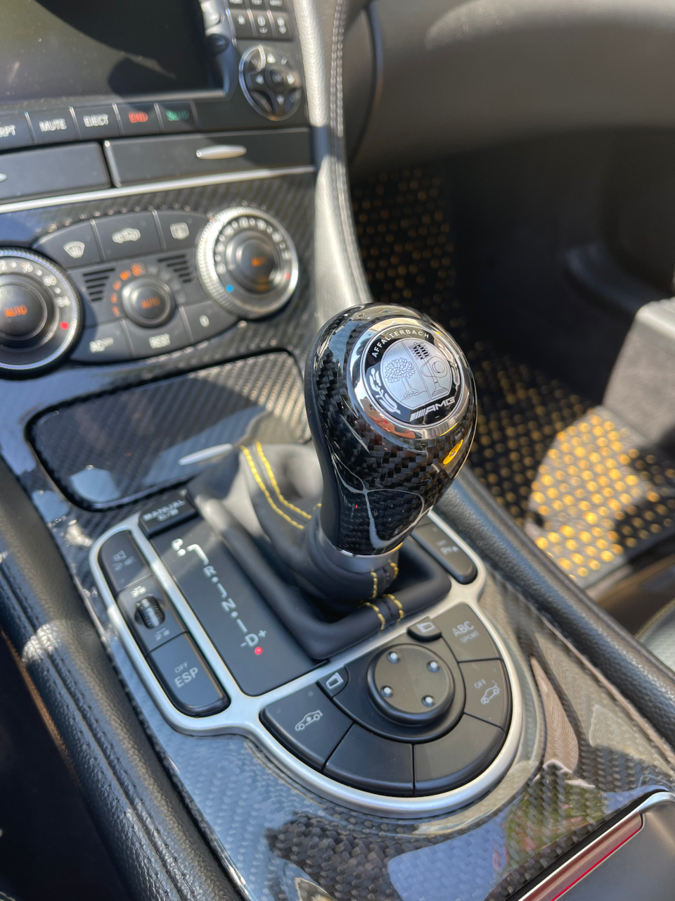 New Shift Knob with Convex Start Button with AMG Logo