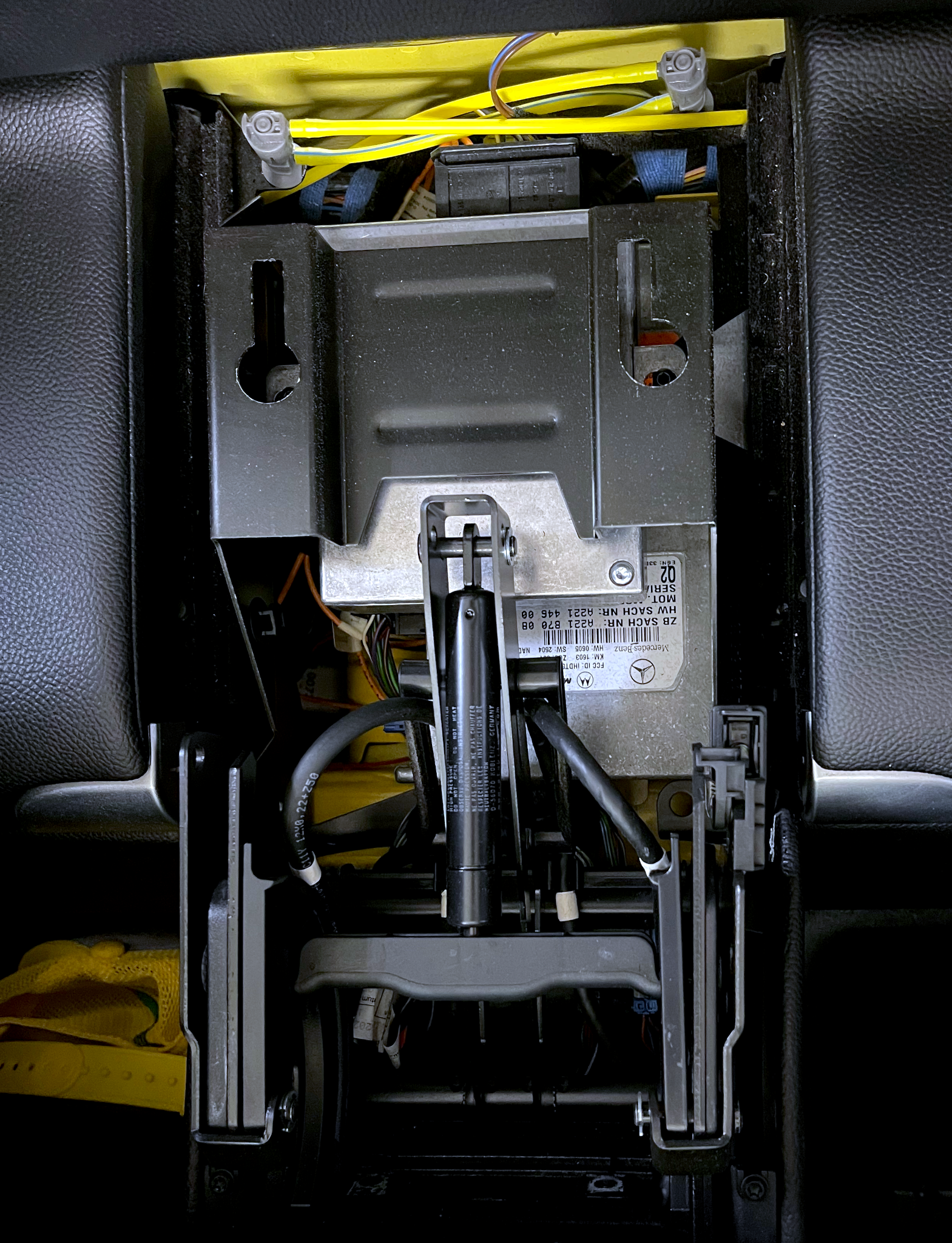 The original struct in place once the cover was removed